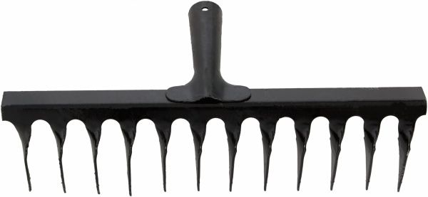 Граблі зубчасті Водолій без держака 12 кручених зубів