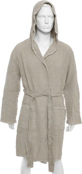 Халат чоловічий Home Line Stonewashed р. L бежевий 