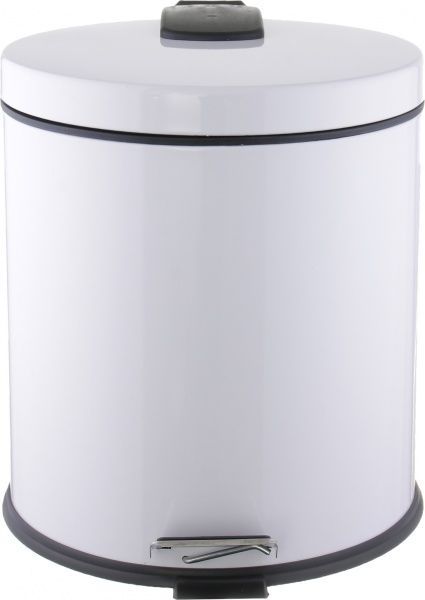 Ведро для мусора EforMetal с педалью 20 л белый 817 colored