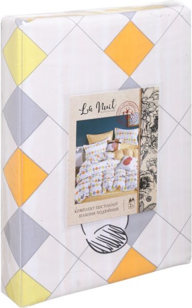 Комплект постельного белья Funny pets двуспальный разноцветный принт La Nuit 