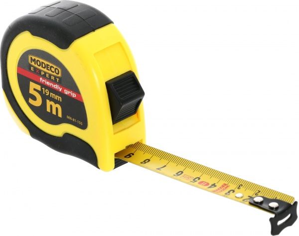 Рулетка Modeco Frendly Grip MN-81-155 5м x19мм