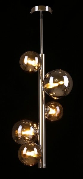 Люстра стельова Accento lighting Cervinia 5x20 Вт G9 хром ALHu-KP31704-5B 