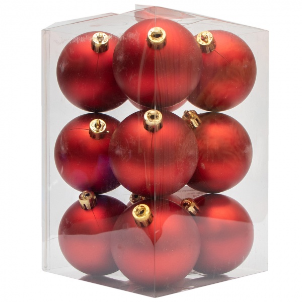 Набор елочных шаров Девилон 251109 d60 мм 12 шт./уп. 