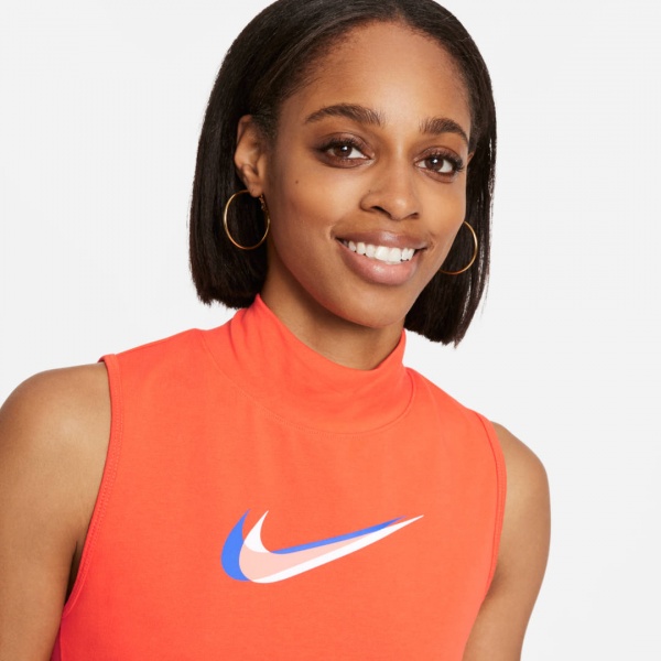 Майка Nike W NSW TANK MOCK PRNT DM4602-869 р.XL чорний