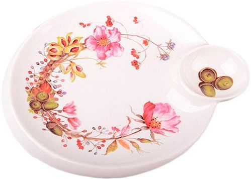 Блюдо для млинців Чайна троянда 22x20 см 