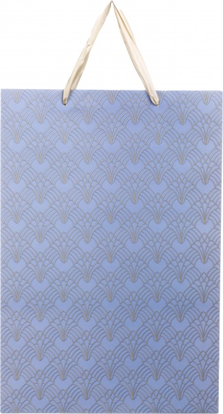 Пакет подарунковий SuperL пл D-1141 лавандовий візерунок з лаком глітер