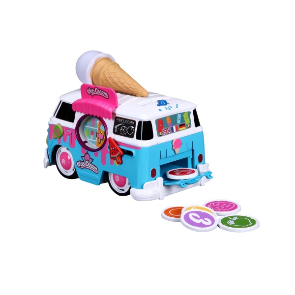 Машинка Bb Junior Magic Ice Cream Bus VW Samba Bus в ассортименте 16-88610