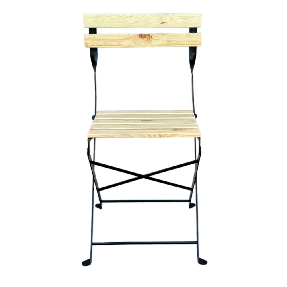 Стілець складаний Metalzavod 72,6x50,2x44,5 см сосна/чорний