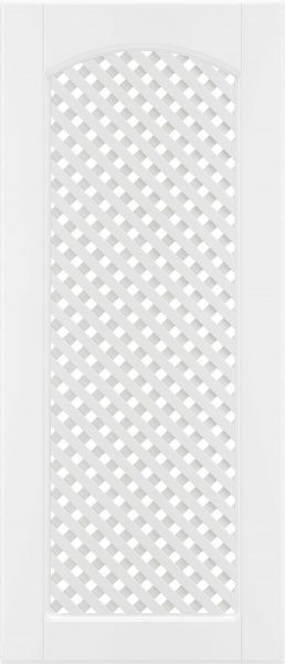 Фасад для кухні Грейд-Плюс Прованс білий гладкий №383 920x396 ВТ лівий