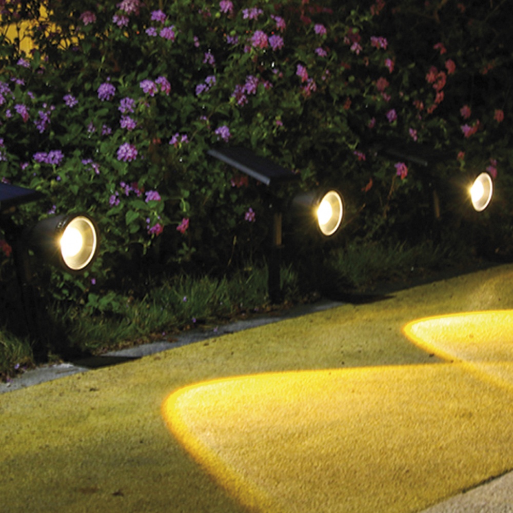 Світильник на сонячній батареї Eurolamp 2 Вт IP54 чорний LED-2W/6500K(S4)