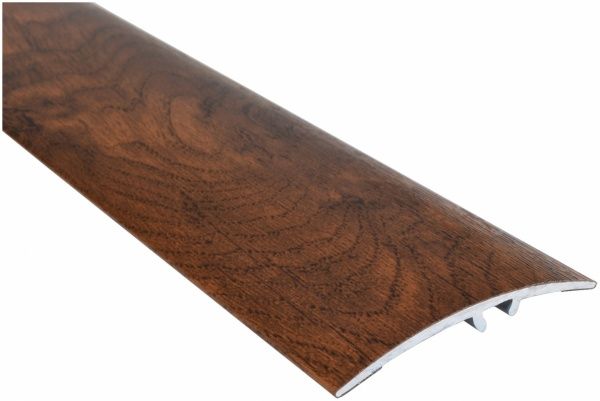 Порожек алюминиевый Olvis скрытый крепеж 43x900 мм орех 