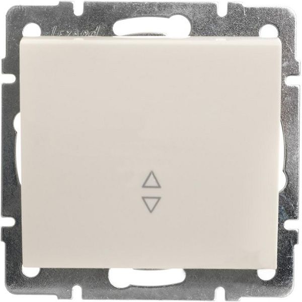 Выключатель одноклавишный Lezard Rain без подсветки 10 А 220В жемчужно-белый 703-0288-105