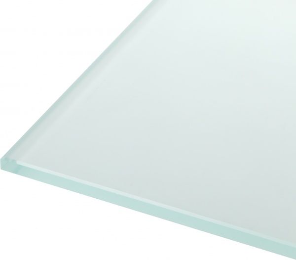 Полиця скляна прямокутна 8 мм 600x200 мм прозорий 