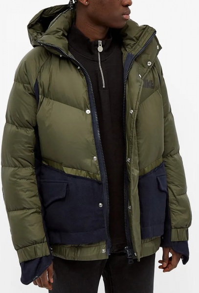 Пуховик Nike M NRG SACAI PARKA CT3269-355 р.M зеленый