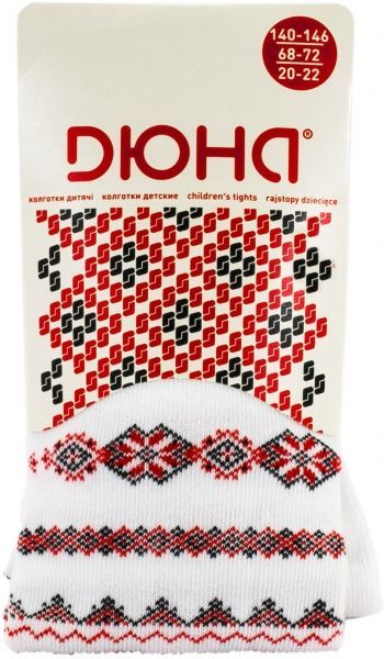 Колготки детские Duna 440 р.98-104 белый с рисунком 