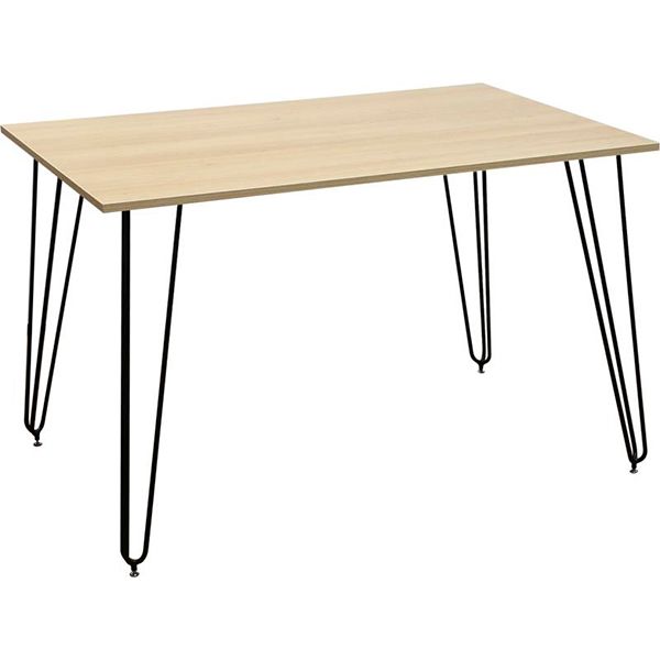 Стол обеденный Новый стиль Aller black 1200x800x750 мм дуб нагано