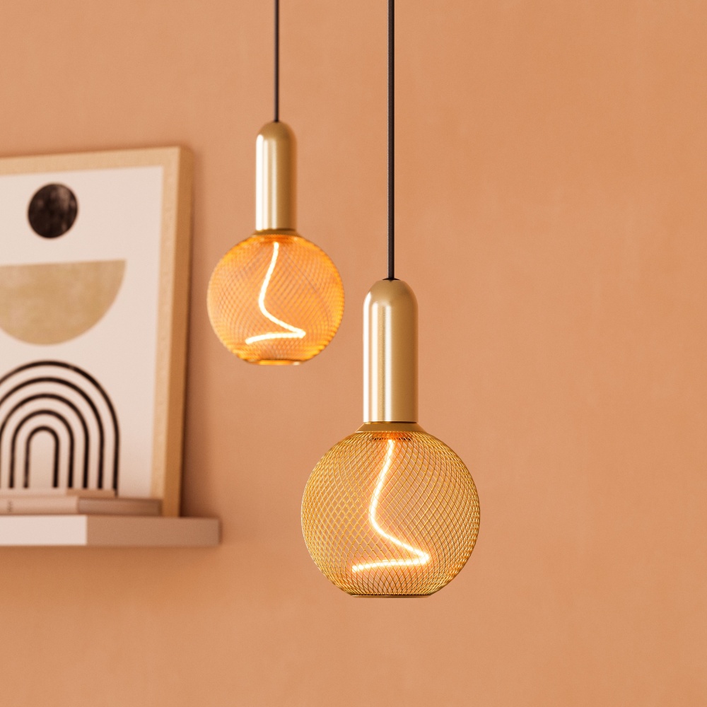 Лампа светодиодная Ledvance OSRAM DECOR SPIRAL FILAMENT GLOBE Gold 3,5 Вт E27 1800 К 220 В прозрачная