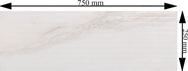 Плитка Opoczno Цар вайт структура 25x75 