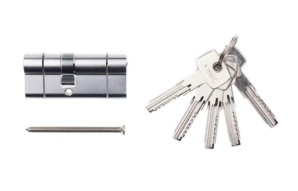Циліндр Abus D6PS 55x55 ключ-ключ 110 мм матовий нікель