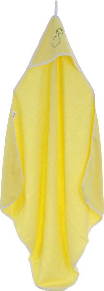 Полотенце Homeline уголок с вышивкой 90x90 см желтый