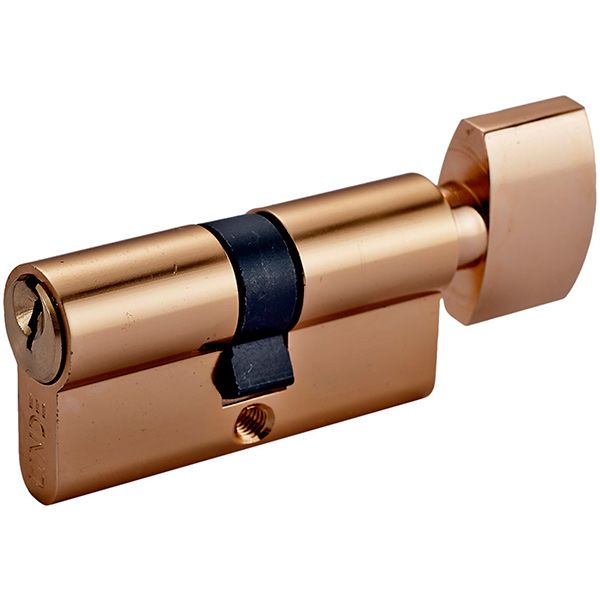 Цилиндр Linde A5Е 30x30 ключ-вороток 60 мм полированная латунь