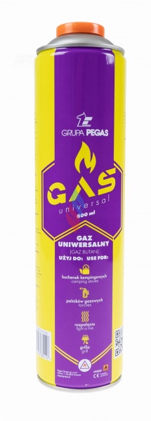 Картридж газовый 330г/600мл PEGAS 