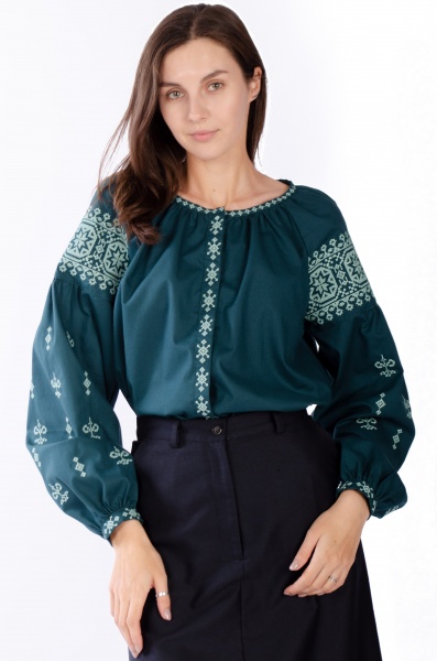 Вишиванка Едельвіка 234-22/00 зелений р. XL 