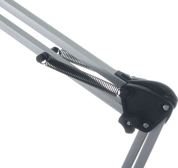 Настольная лампа офисная Accento lighting ALYU-DE3030-SL 40 Вт E27 серебристый металлик 