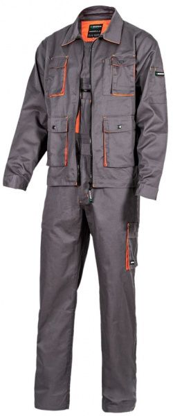 Брюки рабочие Sizam Newcastle р. XXL рост универсальный 30208 серый с оранжевым