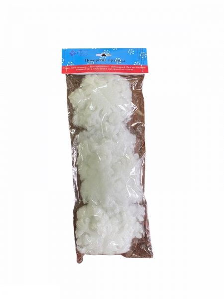 Декоративная гирлянда Felt For You Снежинка (синтепон) 1 м