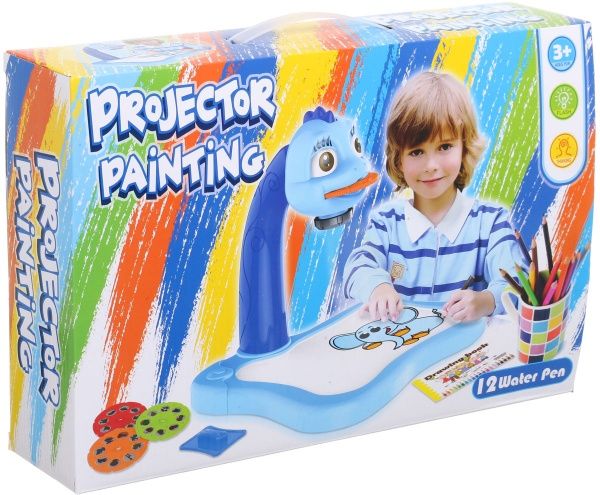 Доска для рисования Shantou с проектором синяя YM6996