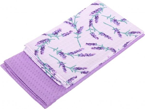 Набор полотенец вафельных Lavanda 60x45 см лавандовый UP! (Underprice) 