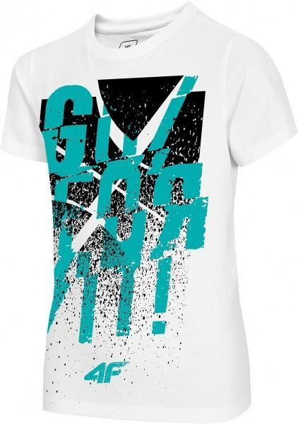 Футболка 4F HJL21-JTSM004-10S р.158 белый