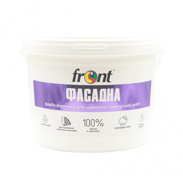 Фарба водоемульсійна Front Фасадна мат 12кг 