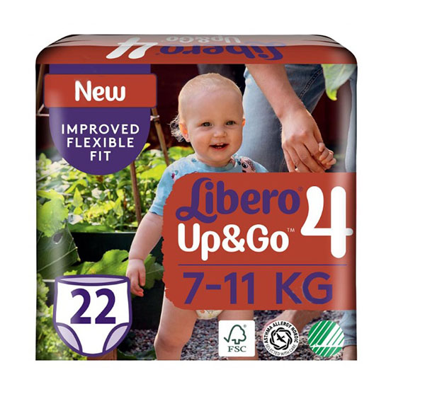 Підгузки-трусики Libero Up&Go 4 7-11 кг 22 шт.