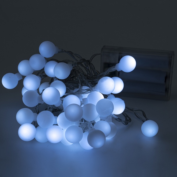 Декоративная гирлянда Altalusse (INL-2705B-40 Cold) встроенный светодиод (LED) 40 ламп 6 м 