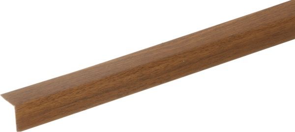 Кут декоративний під дерево 25х25х2750 мм горіх