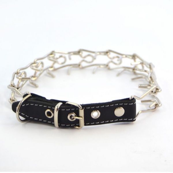 Ошейник-удавка Лорі никелированный НЖК №4 60-64 см