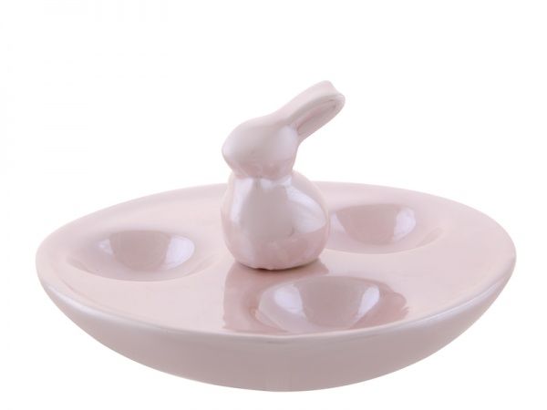 Блюдо для яиц Розовый зайчонок 12 см 947-032 Lefard 