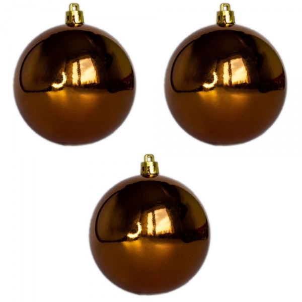 Набор елочных шаров Девилон 251345 d80 мм 3 шт./уп. 