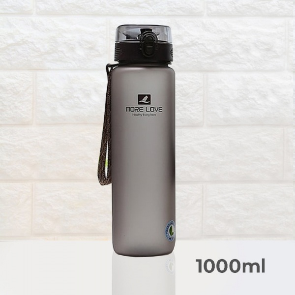 Пляшка спортивна 1000 мл Casno сірий MX-5041_Grey