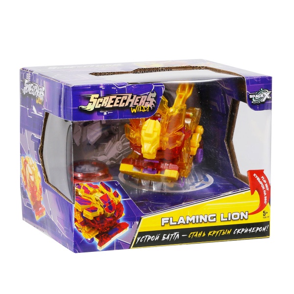 Трансформер Screechers Wild S3 L2 Флеймінг Лайон 1:43 EU682205