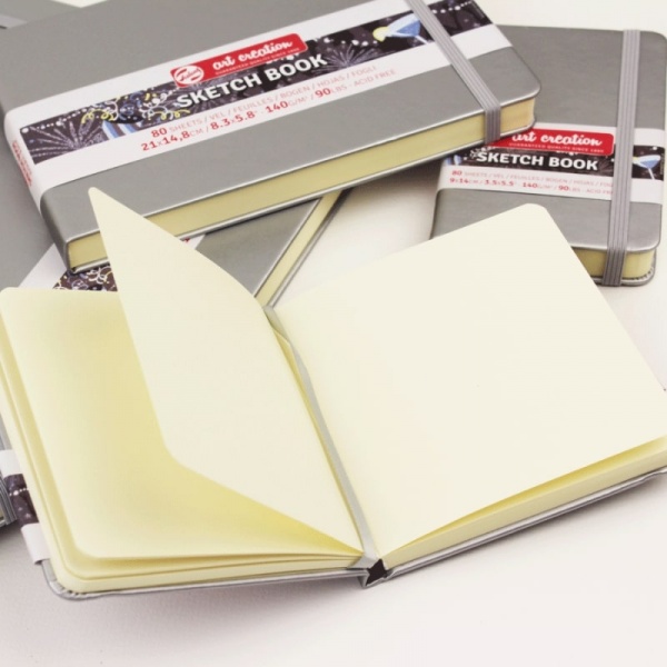 Блокнот для графіки Rosa Talent Shiny Silver 12x12 см 9314044M 