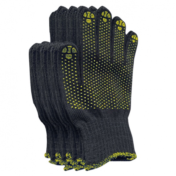 Рукавички Compass 10 пар з покриттям ПВХ крапка XL (10) 4274