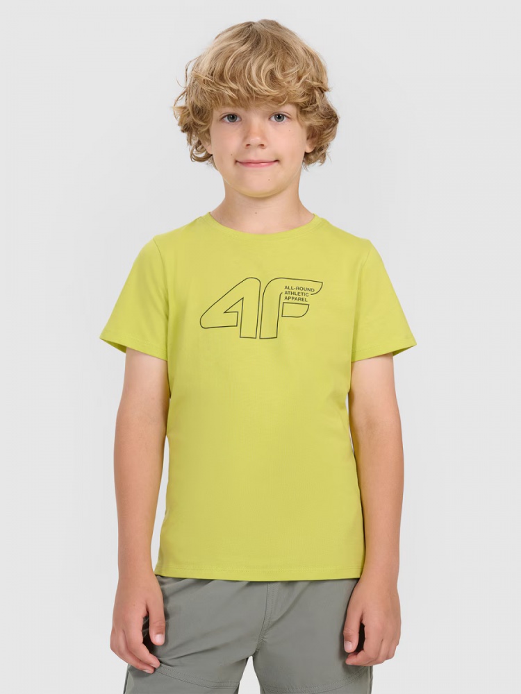 Футболка 4F TSHIRT M2417 4FJWAW25TTSHM2417-72S р.158 жовтий