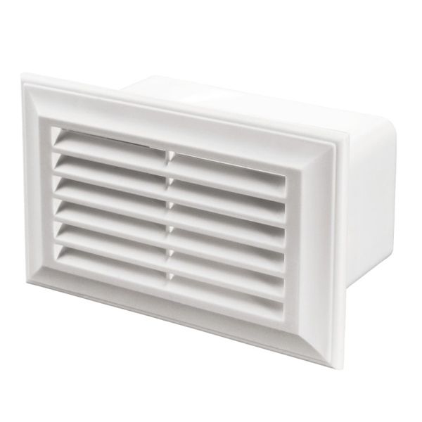 Решетка Вентс 571 110x55 10254 пластик белый 