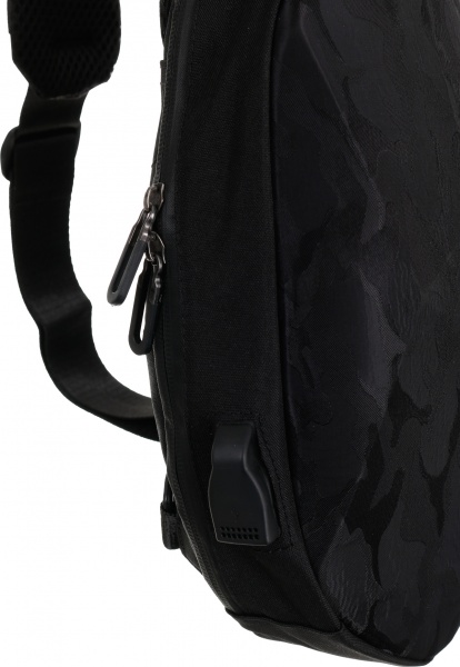 Сумка через плечо Панцирь черный камуфляж