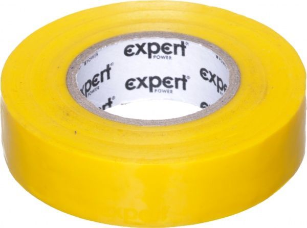 Изолента Expert Power ПВХ 0,13x19 мм 25 м желтая ПВХ YL-TPNB.M25W19TH013-