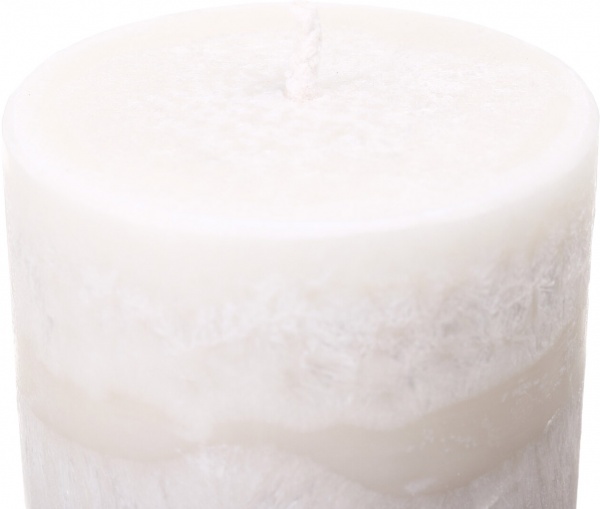 Свеча Цилиндр пальмовая бежевая 6х15 см ТМ FAYNE