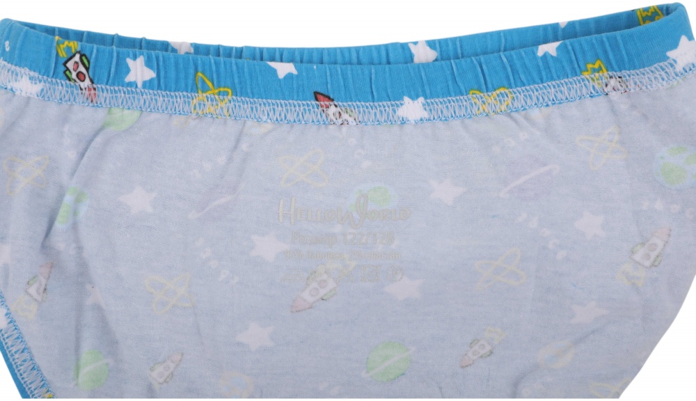 Набор трусов для мальчиков HW 3 пары р.134-140 голубой с серым H4-I4